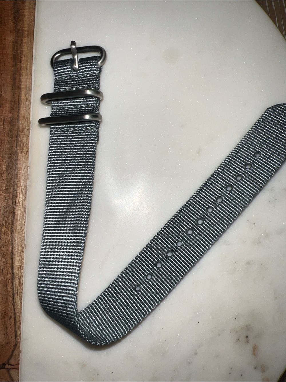 Grey 22 mm Nato or British Military Watch Strap